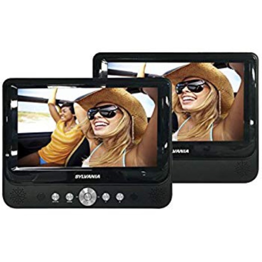Sylvania Portable DVD Dual 7” Monitors
